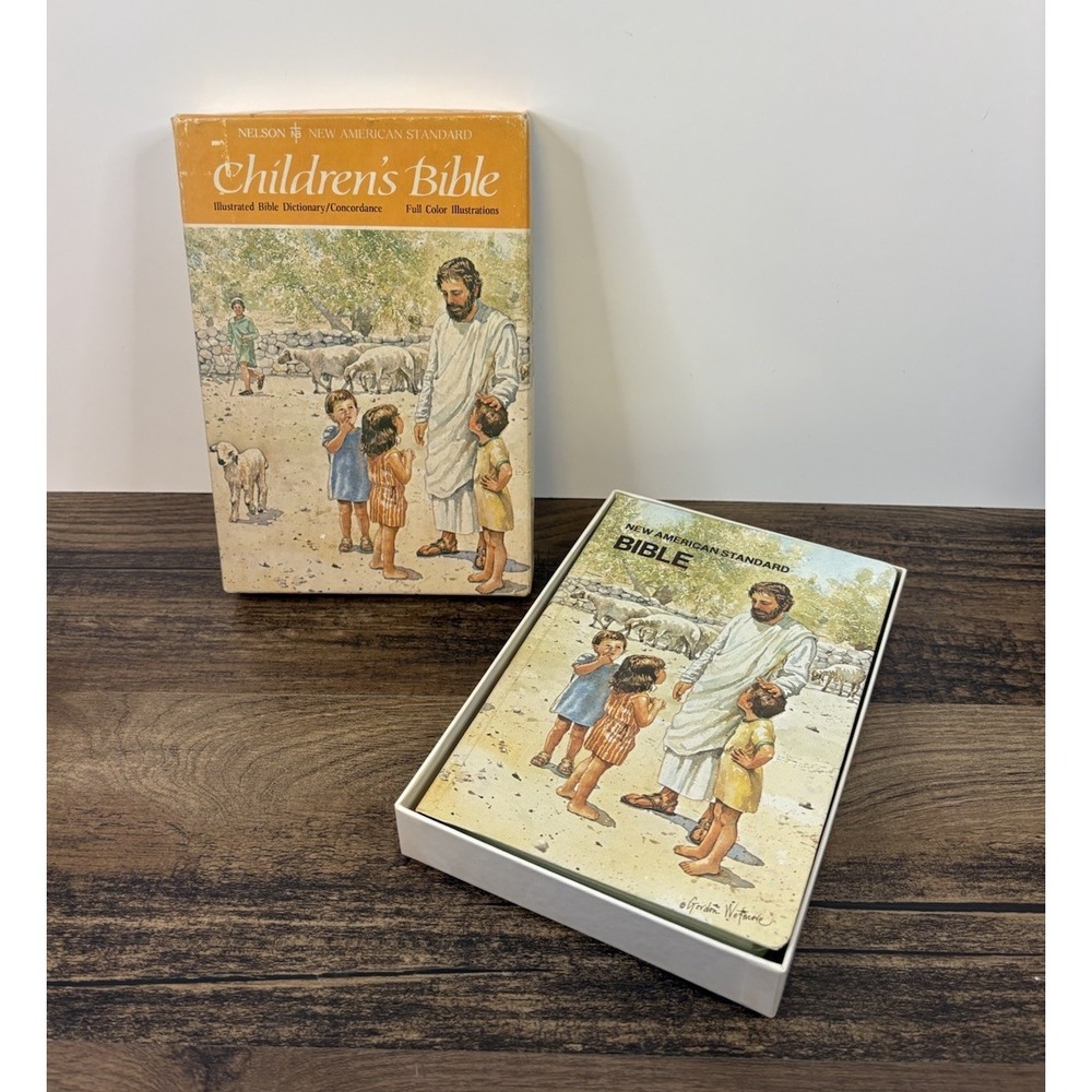 Nelson New American Standard Illustrated Children's Dictionary Bible With Box
